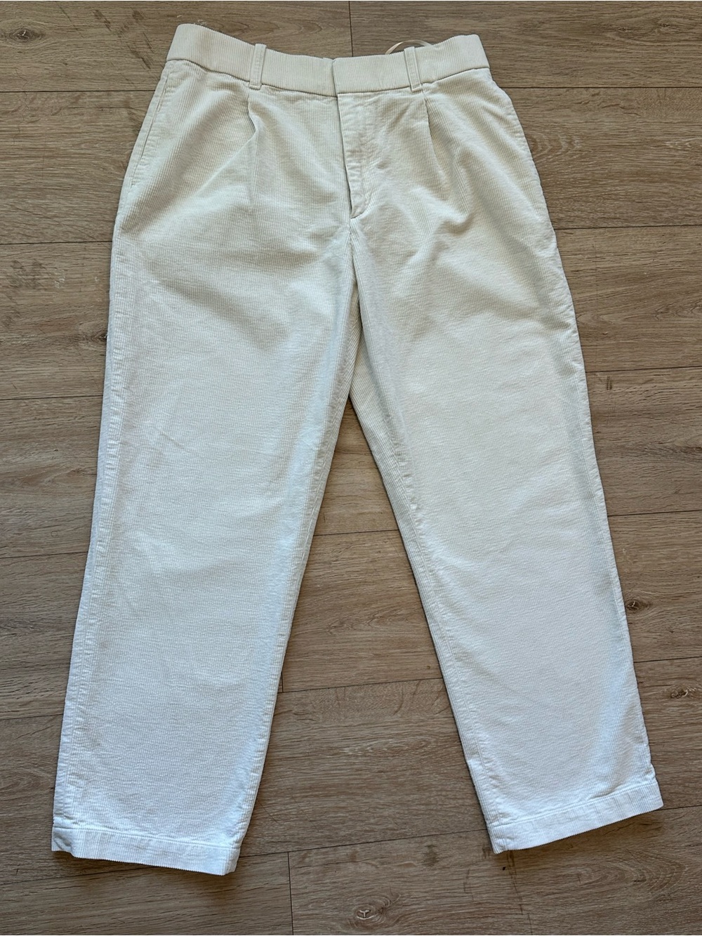 Uniqlo Corduroy Barrel Pants Women's in Off-White